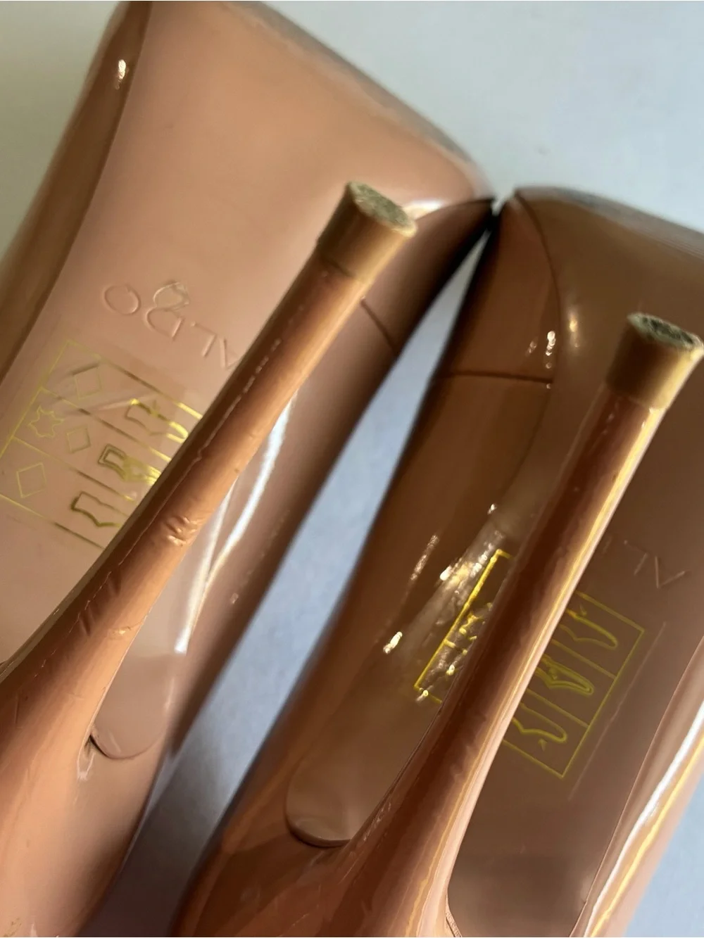 ALDO Stessy Nude Patent Pointed Toe Stiletto Pumps - Size 6